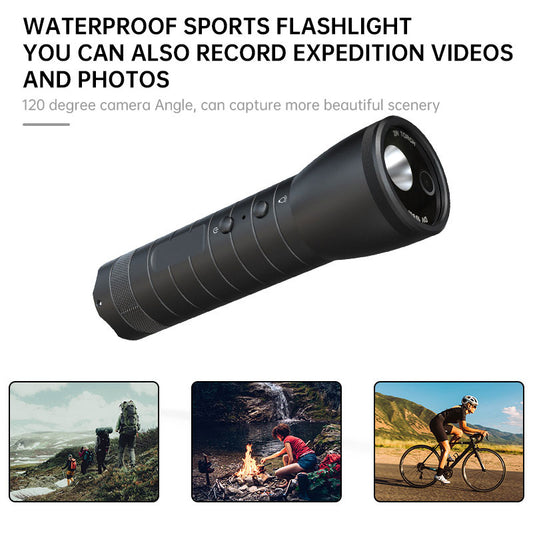 Outdoor HD Video/Flashlight/Waterproof Helmet Camera
