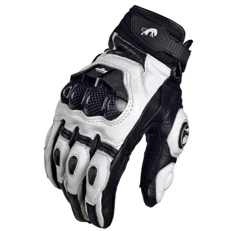 Genuine Leather Road Racing Moto Gloves