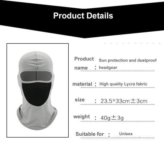 Moto Hood - Provides protection against the sun and dust