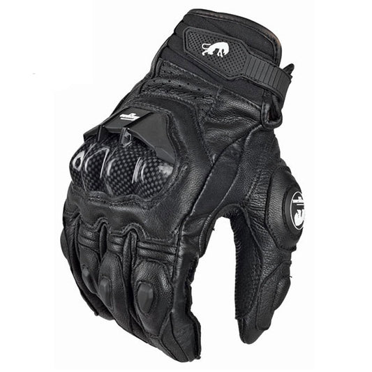 Genuine Leather Road Racing Moto Gloves