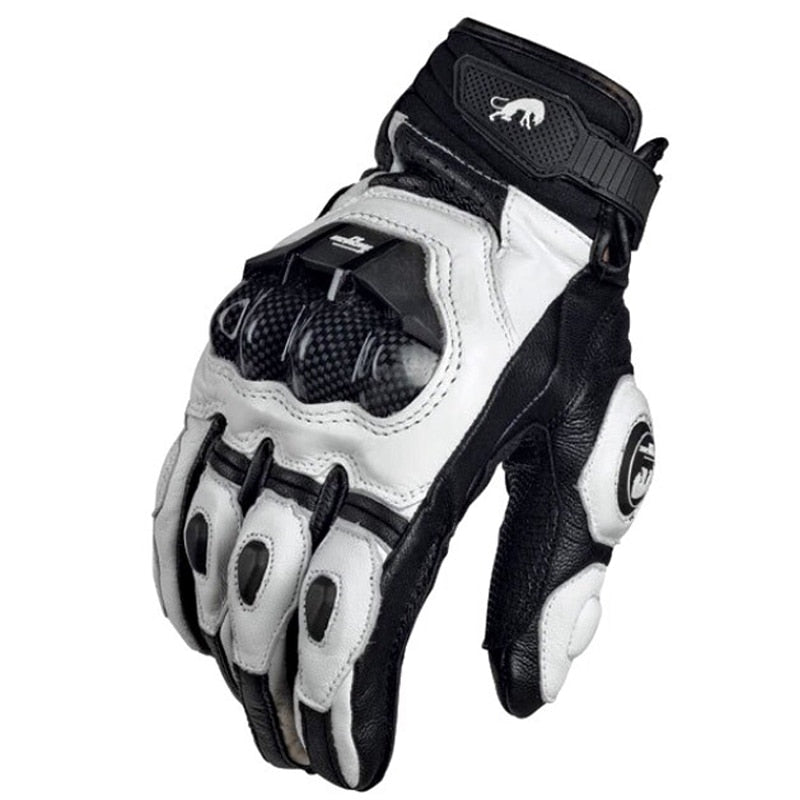Genuine Leather Road Racing Moto Gloves